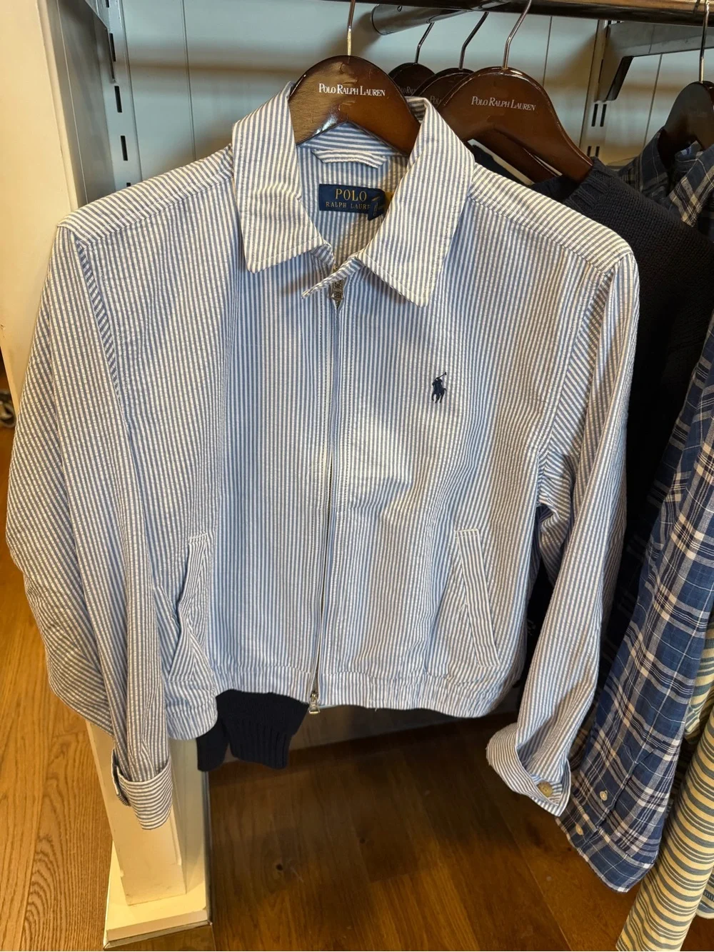 NWT Polo Ralph Lauren Women's Striped Cotton Seersucker Multi small